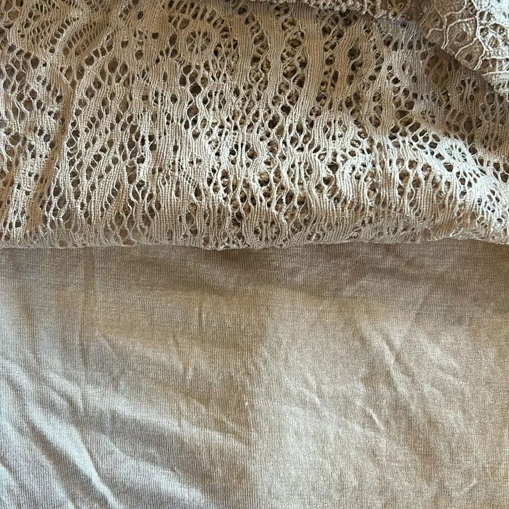 NEW Cable & Gauge Tan Lace Shirt - Picture 6 of 7